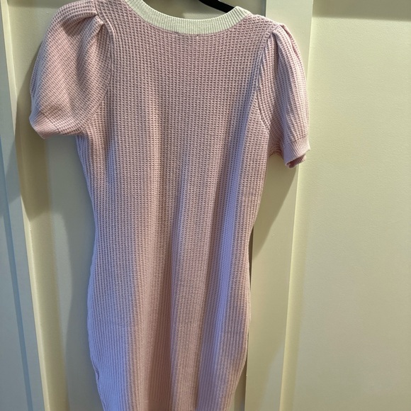 EXPRESS pink mini dress with gold Buttons - Picture 6 of 6